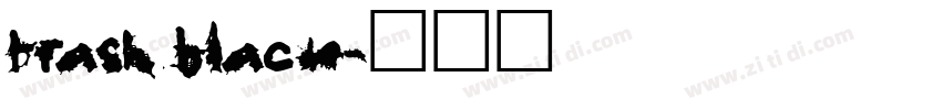 trash black字体转换